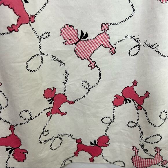 Vintage Becky + Max Pink White Poodle Dog Dress Size 4 - Picture 8 of 13